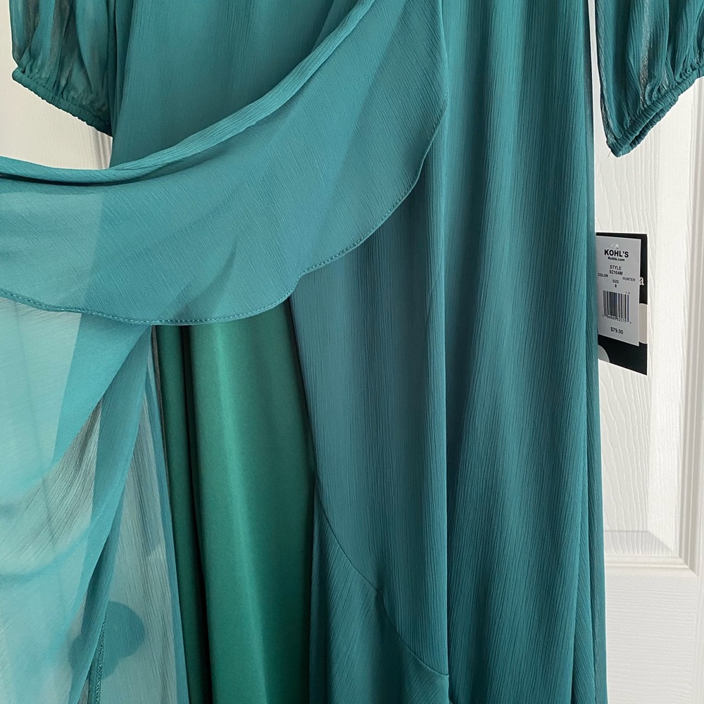 Women's Maison Tara Ruffle Trim Faux-Wrap Maxi - Picture 3 of 11
